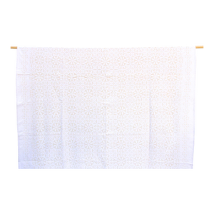 Dahhia Radiance White Cotton Bedcover