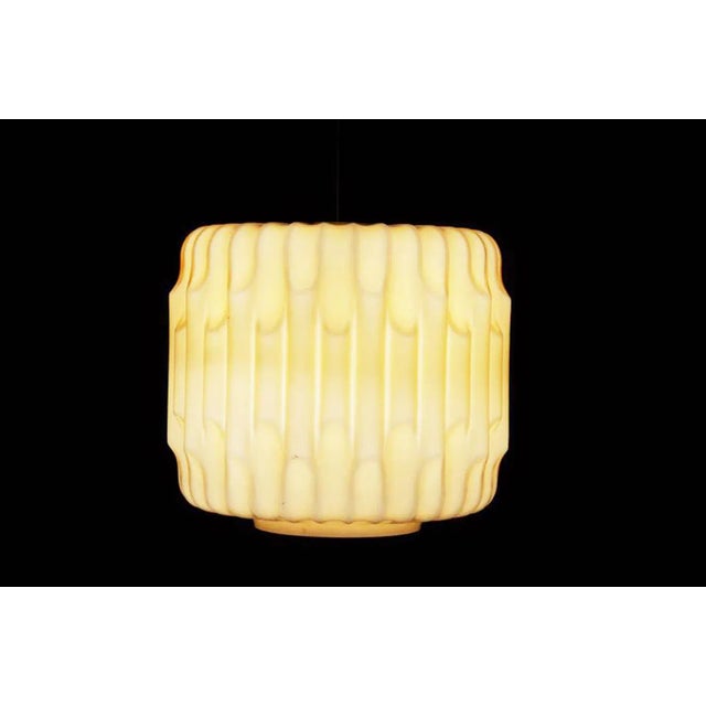 Glass Large Mid-Century Glass Pendant, 1960s For Sale - Image 7 of 8