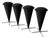 1970s Cone Stools by Verner Panton for Plus Linje, 4 Pieces For Sale