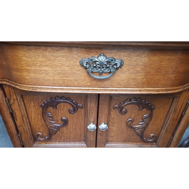 Traditional Lexington Victorian Oak Washstand Chairish