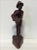 Rosewood Hand Carved 22" Asian Fisherman Statue For Sale In Charlotte - Image 6 of 7