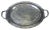 Late 20th Century Silverplate Oval Rogers & Bro #2380 Rose Trim Tea Serving Tray For Sale - Image 9 of 9