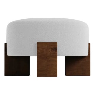 Cassete Pouf in White by Alter Ego for Collector For Sale