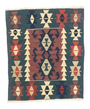 Vintage Persian Shiraz Kilim Rug - 03'01 X 03'07