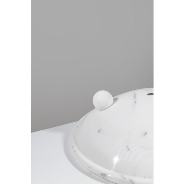 1970s White Carrara Marble Fruit Bowl by Sergio Asti for Up&Up 1970s For Sale - Image 5 of 9