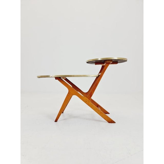 Big 1950s german plant stand, vintage mid-century minimalist indoor plant stand side table retro flower table. Its...