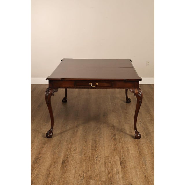 Henredon Rittenhouse Square Collection Chippendale Style Mahogany Expandable Dining Table For Sale - Image 18 of 18