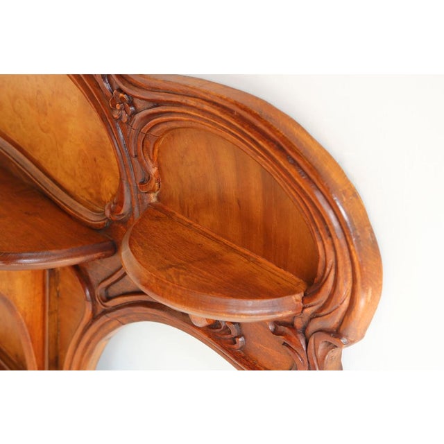 Antique French Art Nouveau Carved Wall Shelf by Louis Majorelle, 1900 For Sale - Image 13 of 17
