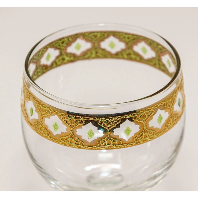 Set of 3 Vintage Culver Ltd Tyrol 22k Gold Rim Banding Wine Glasses For Sale - Image 10 of 13