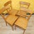 Beige Vintage Kitchen Chairs in Wood, Set of 4 For Sale - Image 8 of 11