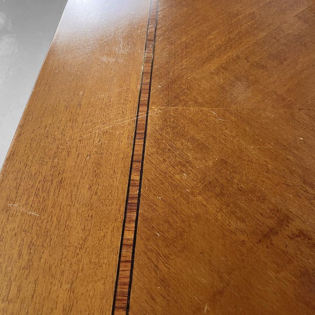 1930s Art Deco Italian Rectangular Dining Table in Wood, 1930s For Sale - Image 5 of 18