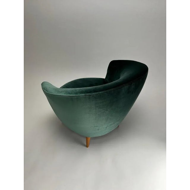 Gold Mid-Century Armchairs in the style of Federico Munari, Italy, 1950s, Set of 2 For Sale - Image 8 of 10