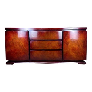 1940’s Mid Century Deco Modern Mahogany Chest of Drawers / Dresser For Sale