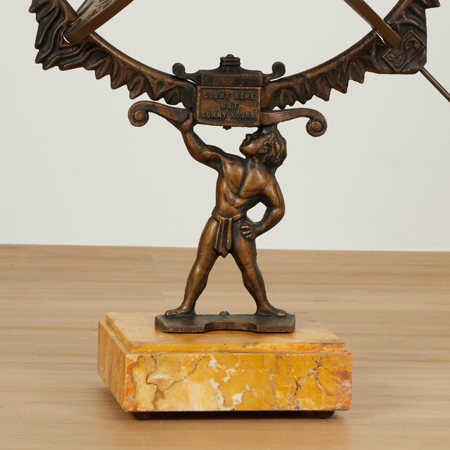 Vintage Armillary Sphere on a Marble Veneer Base For Sale - Image 12 of 12