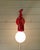 Ceramic Vintage Red Ceramic Wall Light, 1970s For Sale - Image 7 of 12