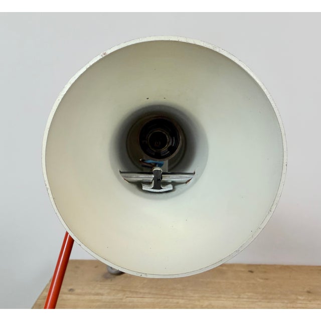 Vintage Red Table Lamp by Josef Hurka for Drupol, 1960s For Sale - Image 15 of 18