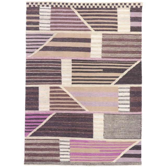 Swedish Marianne Richter Style Kilim Rug - 06'04 X 08'10 For Sale - Image 10 of 10