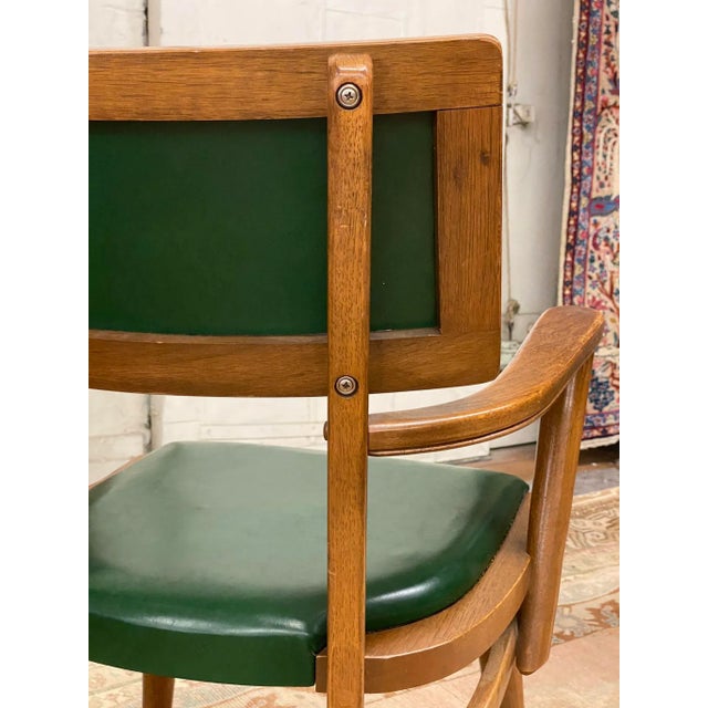 1950s Mid-Century Changeback Boling Chair Co. Walnut Armchairs - a Pair For Sale - Image 9 of 12