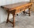 1900 - 1909 Early 20th Spanish Console Fold Out Table With Iron Stretcher and Two Drawers For Sale - Image 5 of 13