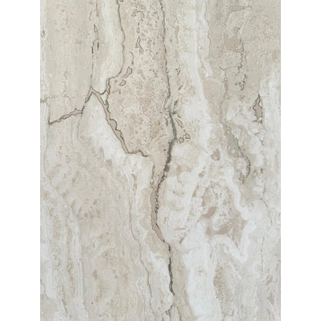 Stone 1970s Beige Octagon Travertine Cocktail Coffee Table, sculptural For Sale - Image 7 of 9