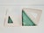 Vintage Triangular Conical Wall Sconces in Green Frosted Glass from Lumal-It, 1990s, Set of 2 For Sale - Image 14 of 16