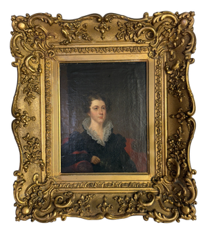 English School, Portrait of a Seated Lady, 1800s, Oil on Canvas
