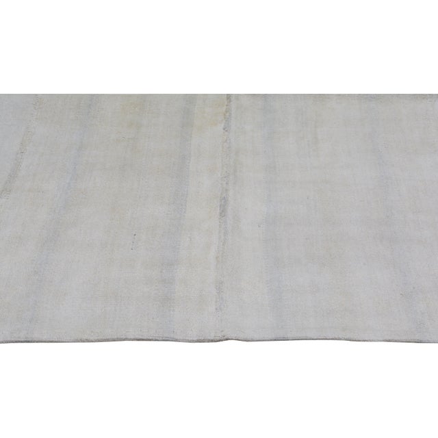 Vintage Turkish Flatweave Hemp Rug, 5'5''x8' For Sale - Image 4 of 6