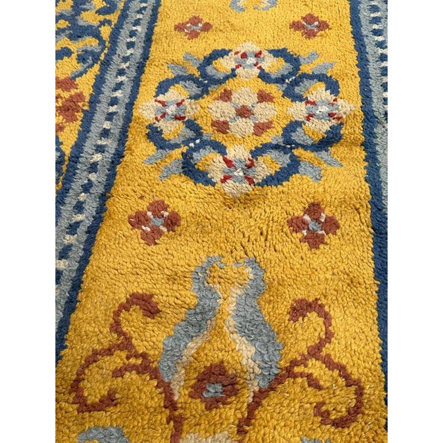 Textile Vintage French Cogolin Rug, 1940s For Sale - Image 7 of 18