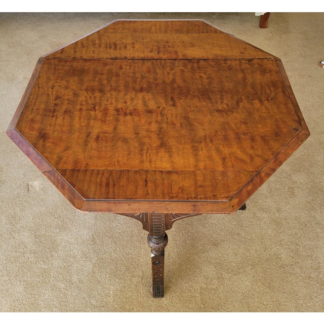 The original owner of this singular Eastlake octagonal gaming table was the current owner's great grandfather, born in...