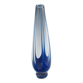Vintage Art Glass Vase by Vicke Lindstrand for Kosta 1950s For Sale