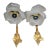 1910 French Art Nouveau Gilt Bronze Dragonfly Wall Sconces Satin Glass Rose Shades a - Pair For Sale
