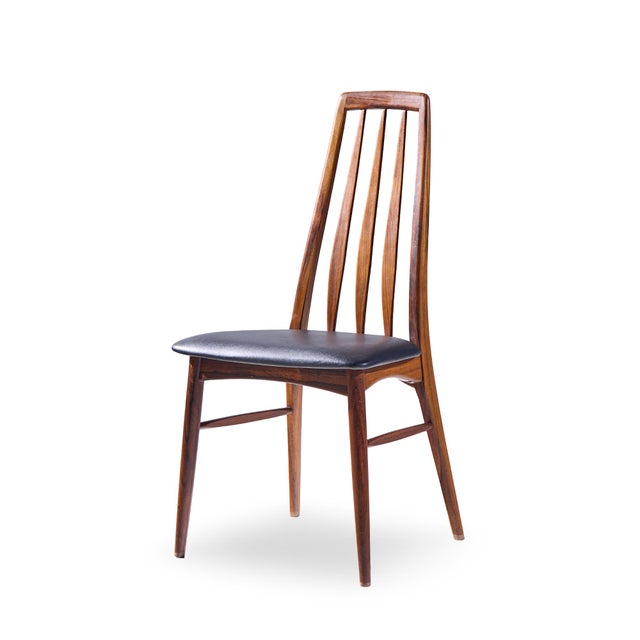 Niels Koefoed Eva Mid Century Danish Rosewood Dining Chairs - Set of 6 For Sale In Chicago - Image 6 of 17