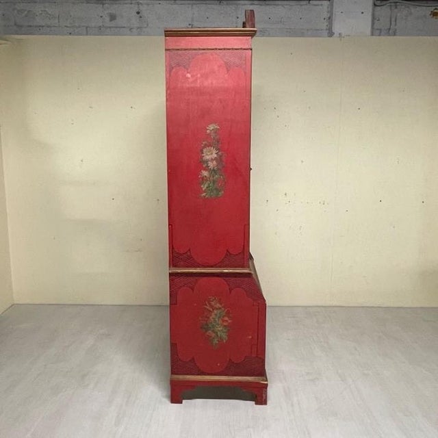 1950s Chinoiserie Trumeau with Chest of Drawers, 1950s For Sale - Image 5 of 18
