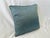 Transitional Set of 4 Custom Blue Green Silk-Cotton Pillows For Sale - Image 3 of 12