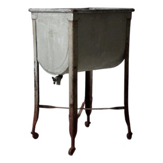 Antique Metal Wash Stand For Sale