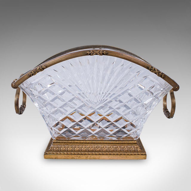 Antique Serving Dish, French, Cut Glass, Ormolu, Bowl, Empire Taste, Victorian For Sale - Image 4 of 11