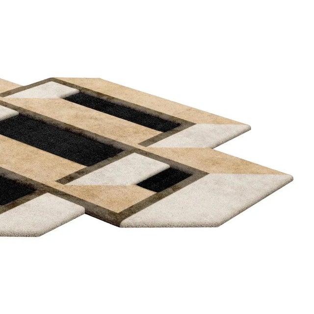 Contemporary Tapis Shaped #10 Modern Eclectic Rug by TAPIS Studio, 2010s For Sale - Image 3 of 5