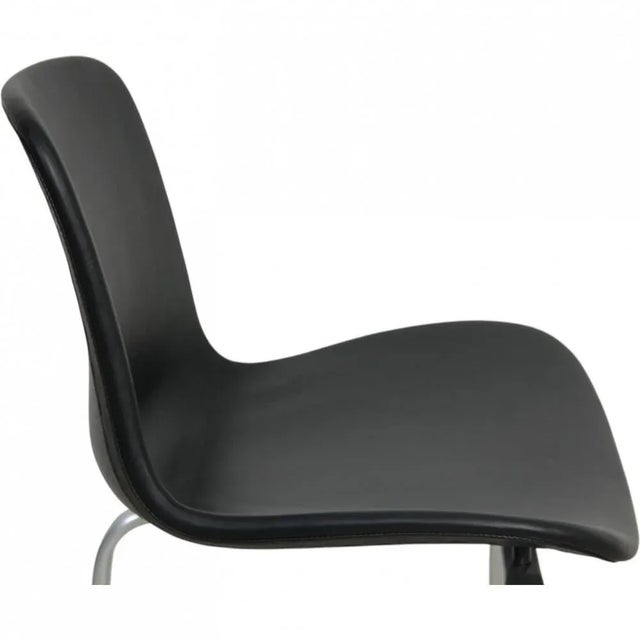 1990s PK-8 Chair in Black Nevada Leather by Poul Kjærholm, 1990s For Sale - Image 5 of 14