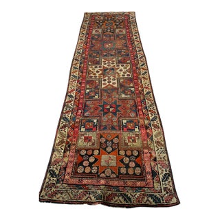 Star Kazak Antique Runner Rug 3.6 x 11 For Sale