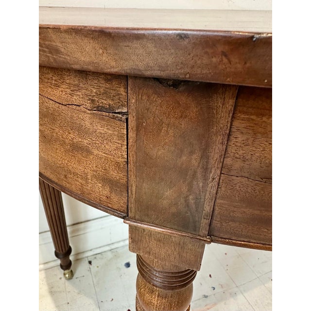 Antique Mahogany Banquet End Tables For Sale - Image 10 of 11