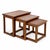Brown Mid-Century Modern Teak Nesting Tables with Ceramic Tile Tops, Set of 3 For Sale - Image 8 of 8