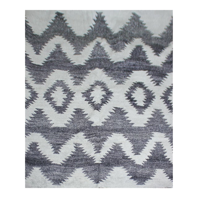 Hand Knotted Bamboo Rug. 10' X 14' For Sale