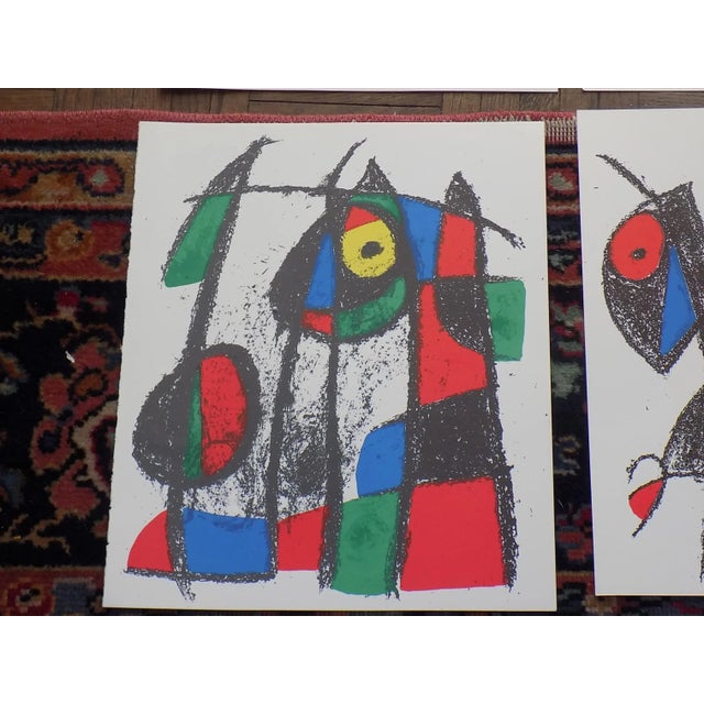 1970s Vintage Ltd. Ed. Mid 20th C. Abstract Joan Miro Lithographs-Joan Miro - Set of 11 For Sale - Image 5 of 13