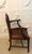 Wood Antique Victorian Hepplewhite Mahogany Shield Back Dining Chairs with Carvers in Tan Leather, 1890, Set of 8 For Sale - Image 7 of 18