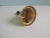 Modern Vintage Brass and Wood Table Bell For Sale - Image 3 of 5