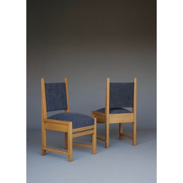 Hague School Dining Chairs attributed to Henk Wouda, 1920s, Set of 4 For Sale - Image 9 of 18