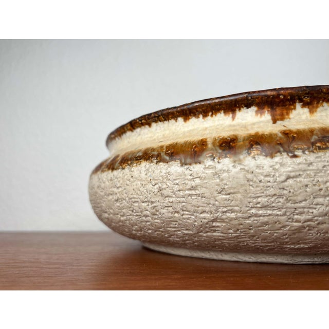 Large Mid-Century Modern Danish Studio Pottery Bowl by Aksel Larsen for Axella, 1960s For Sale - Image 5 of 16
