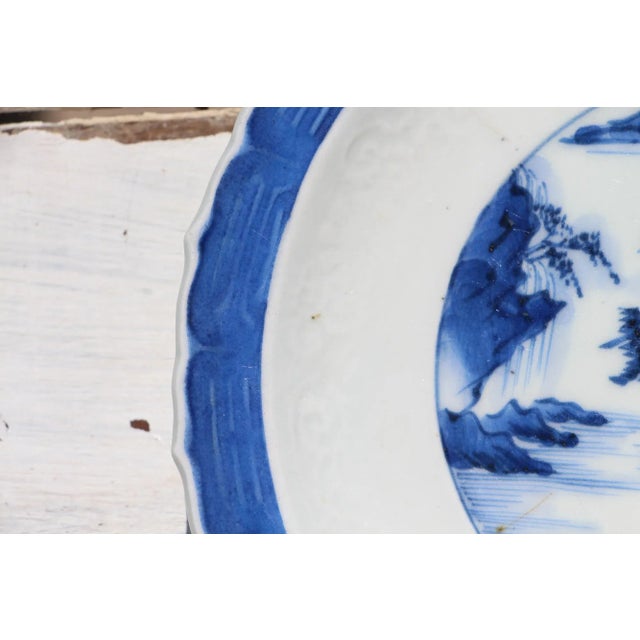 1900s Antique Japanese Export Porcelain Saucer, Marked For Sale - Image 4 of 13