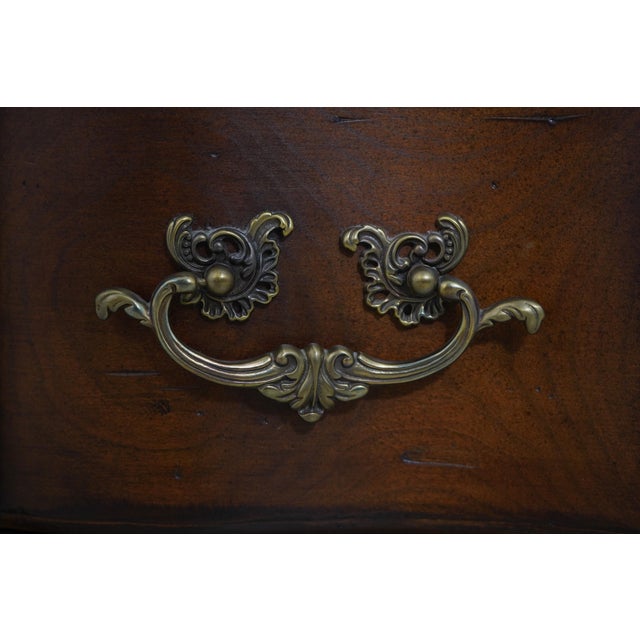 Brown Harden Cherry Country French Commode Chest For Sale - Image 8 of 17