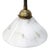 Cast Iron Wall Sconce with White Marble Effect Glass Shade For Sale - Image 6 of 8